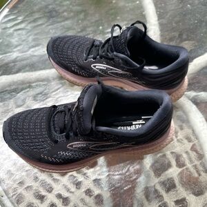 Brooks Womens Glycerin 19 Black/Ombre/Metallic Running Shoes US Size 8.5